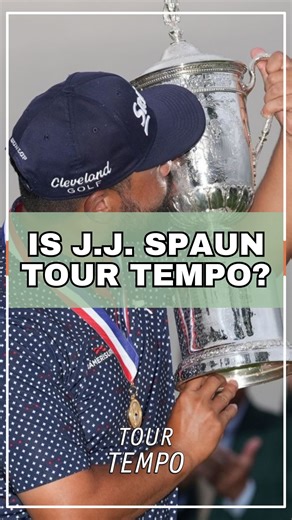 Tour Tempo | by John Novosel | Is J.J. Spaun (2025 U.S. Open winner) Tour Tempo?🤔 • • Curious about your own tempo? Download the Tour Tempo Total Game app and find out... | Instagram