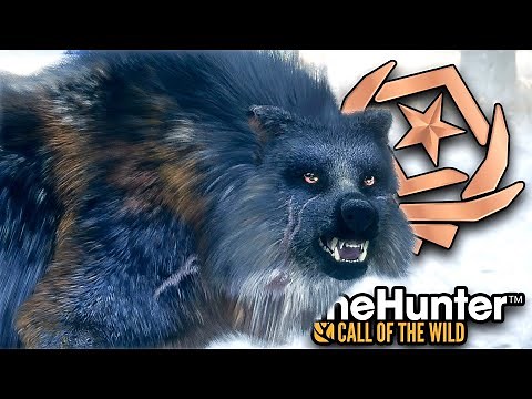 HUNTING A SUPER AGGRESSIVE FABLED BATTLETHORN *GREAT ONE* GREY WOLF IN THE HUNTER CALL OF THE WILD!