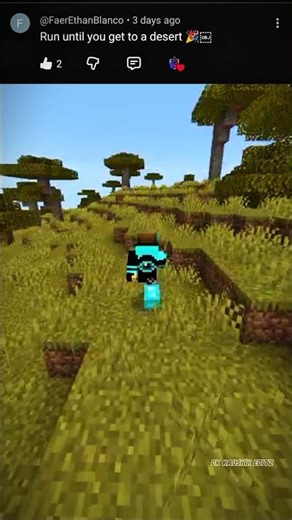 RUN UNTIL I FIND DESERT BIOME 🌵🔥|| MINECRAFT CHALLENGE GONE WRONG ☠️ #minecraft #viral #shorts