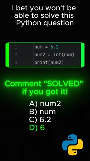Can you solve this question about data types in python?#coding #python