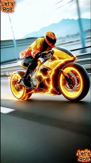 Demon Slayer Zenitsu inspired motorbike slashing through. #motorbike #demonslayer #racing