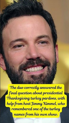 Ben Affleck Wins $1 MILLION on TV!