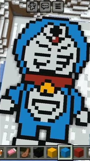 Weird Doraemon in Minecraft 😹 #minecraft