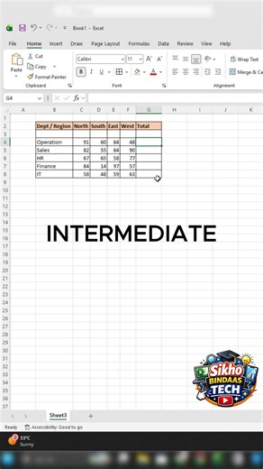 Excel mein Sum Karne ke 3 Best Tarike 💡📊 Beginne