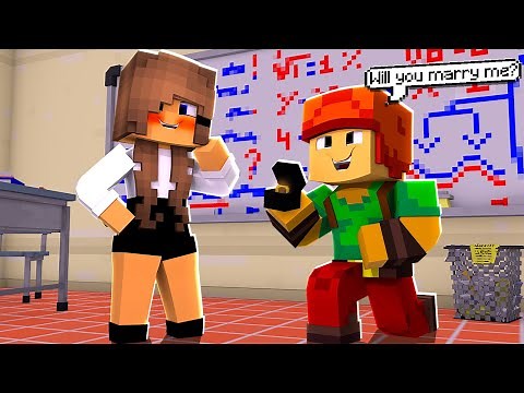 JE ME MARIE AVEC LA MAITRESSE DE L'ECOLE sur MINECRAFT !!