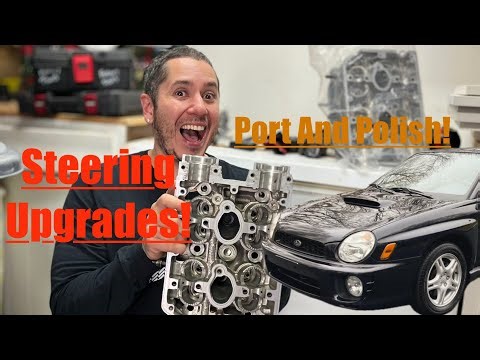 $800 WRX Restoration pt.4 (steering rack/pump rebuild, cylinder head port and polish)