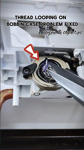 Thread looping on bobbin case problem fixed ✅ #silaimachine #sewingmachineproblems #tailoringtips