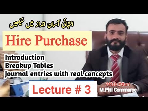 Hire Purchase | accounting for hire purchase | hire purchase b.com | advanced accounting
