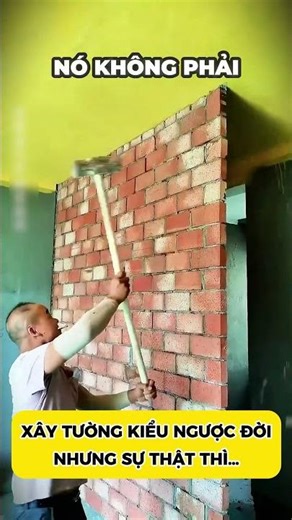 XÂY TƯỜNG KIỂU NGƯỢC ĐỜINHƯNG SỰ THẬT THÌ…