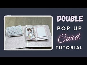 2 Pop Up Cards in one Scrapbook Page | Double Pop Up Card Tutorial