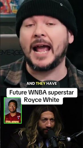Future WNBA superstar and former NBA player Royce White shows off his first wig.