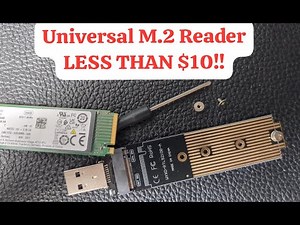 M.2 SSD reader Dual Sata + NVMe!! All Sizes (& free screwdriver)