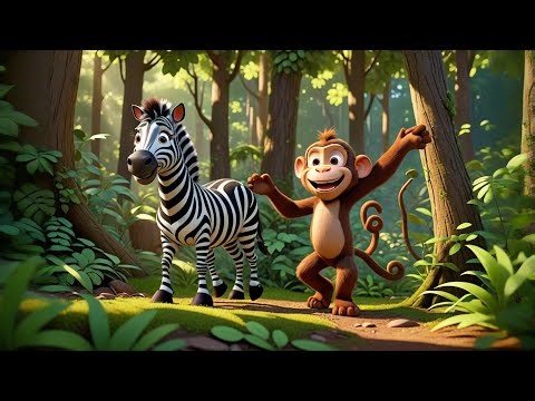 The Zebra’s Stripy Adventure 🦓🎢 | Fun Kids Story | Exploration and Learning for Children