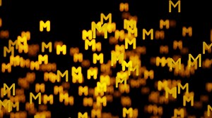 Download Abstract alphabet animation with orange color for free