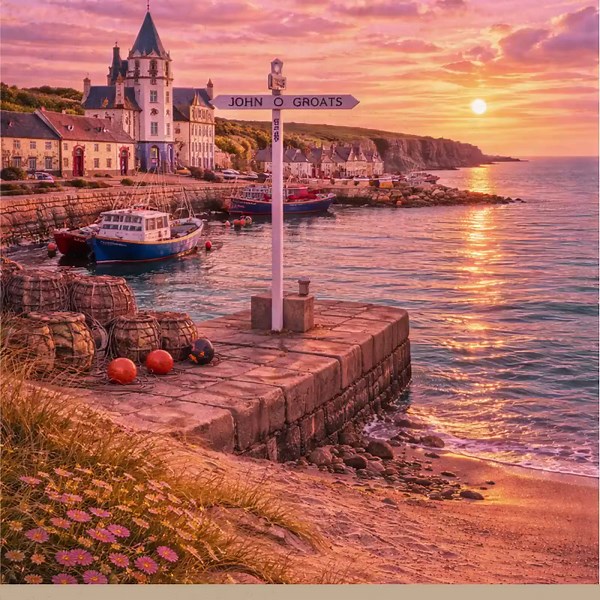 Anstruther Scotland Travel Poster, Vintage Coastal Wall Art Print Seaside Village Scene - Etsy