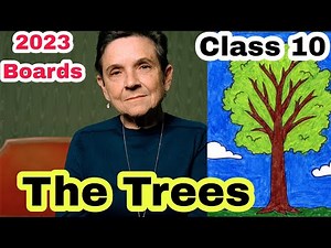 The Trees Poem Summary (हिन्दी में )|| Class 10 || Poem by Adrienne Rich