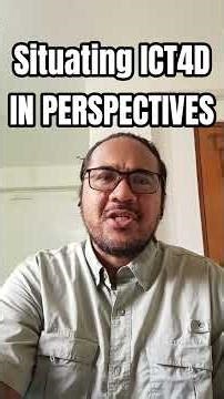 Situating ICT4D in Perspectives