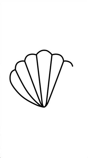 How to Draw a Cute Cartoon Seashell