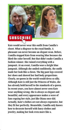 Why You’ll Never See Kate Middleton Dressed Like Camilla