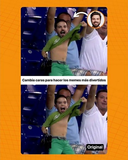 Agrega tu cara a videos populares | GIF y meme