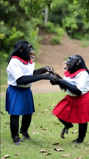 Chimpanzee Dance dhamaka #chimpanzee #animaldance #vairalshorts