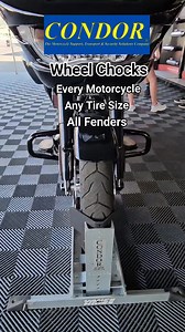 CONDOR Fits Every Motorcycle. One Chock for All Bikes! https://www.condor-lift.com/product/pit-stop-trailer-stop-part-ps-1500/ | CONDOR Products | Facebook
