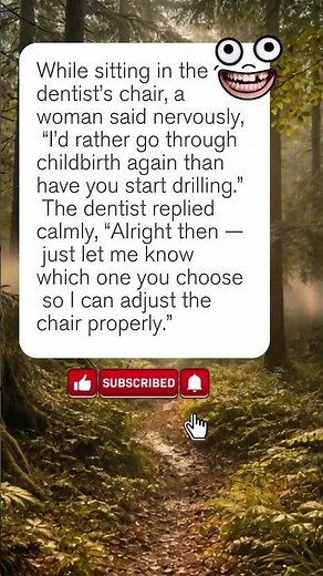 Funny Dentist Joke With a Twist #shortjokes #funny #funnyjokes #textjokes