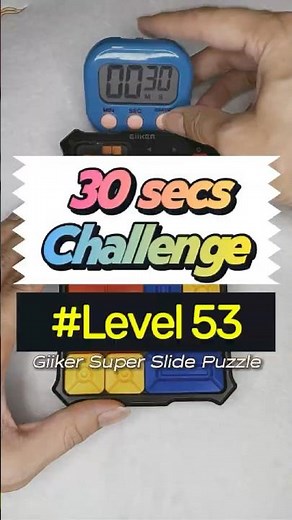 GiiKER Super Slide Level 53/511 Time Challenge | Travel Game | Brainteaser | Screenfree Game