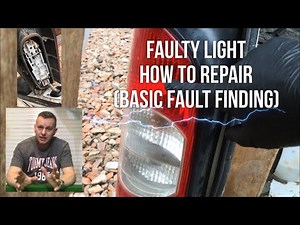 Tail Light fault, How To Repair (basic electrical diagnosis)