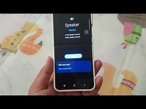 Samsung Galaxy Z Flip 5: How to test whether Speaker is working properly (Android 13)