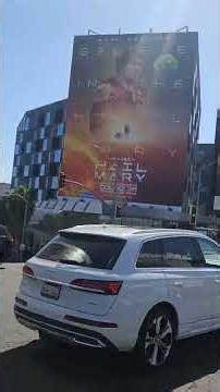 A drive down Hollywood boulevard leading to sunset boulevard. March 2026.