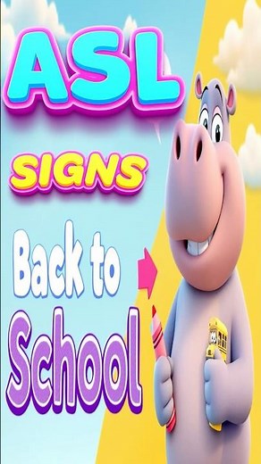 ASL for Backpack #ASLForKids#BabySignLanguage#BackToSchool#ASLLearning#DeafEducation#ASLToddlers