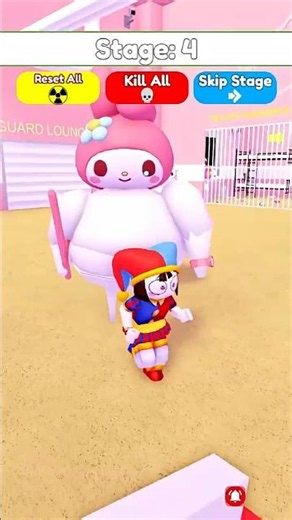 POMNI ESCAPES MY MELODY PRISON RUN! 🎀😱 (Roblox Obby)