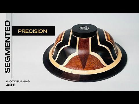 Precision Segmented Woodturning Art – Perfect Symmetry!