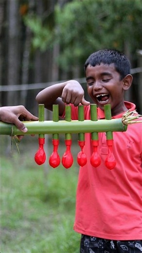 Creative Bamboo DIY Project with 6 Colorful Balloons | Handmade Eco-Friendly Craft
