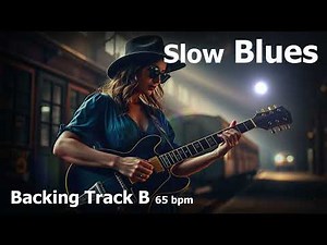 Slow Blues Backing Track in B | 65 BPM Old style Blues for Guitar & Improvisation