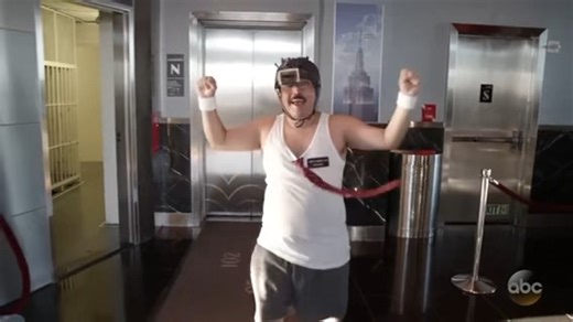 404K views · 17K reactions | Four more sleeps until #KimmelinBrooklyn! Throwing back to Guillermo climbing the Empire State Building! 藍 | Jimmy Kimmel Live | Facebook