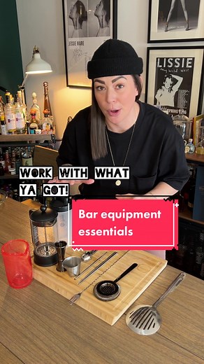 Basic bar equipment essentials & alternatives #drinktok #bartok #mixologytiktok #cocktailtiktok #bartender #barequipment