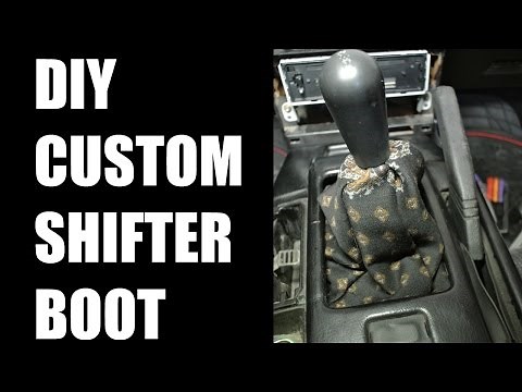 DIY custom shifter boot