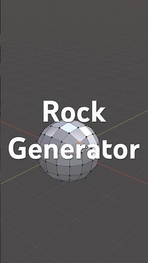 Create realistic rocks in Blender with the Rock Generator addon in seconds 🪨 Quick tutorial