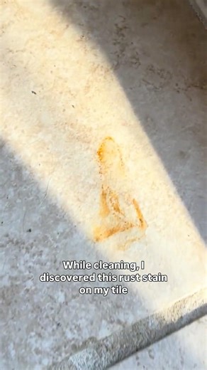 How to clean rust off tile quick