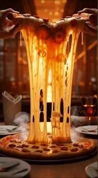 It all starts with one slice… then the world turns into pizza. 🍕🌍 #PizzaArt #PizzaFactory#shorts