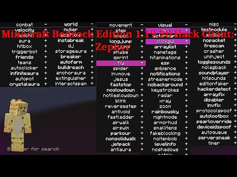 Minecraft Bedrock Edition 1.19.30 Hack Client: Zephyr