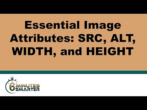 Essential Image Attributes: SRC, ALT, WIDTH, and HEIGHT