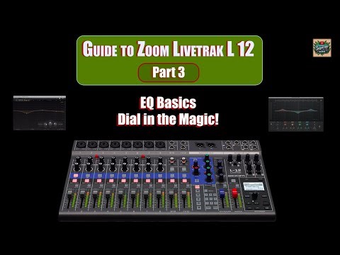 Detailed look at the EQ section on the Zoom Livetrak L12! In depth look at how to improve your mix!