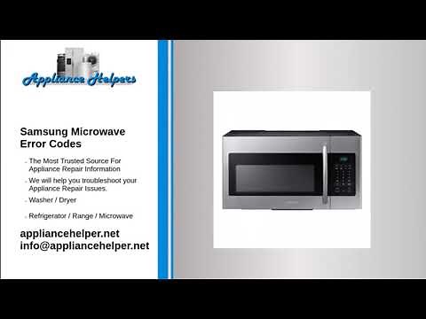 samsung microwave errorcodes
