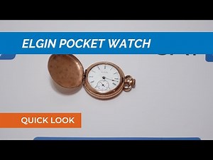 Vintage Elgin Pocket Watch - Close-up Overview - Perfect for Repair Project, Watchmaker, Collector