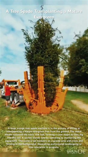Large Tree Spade in Action.#treespade#gardening