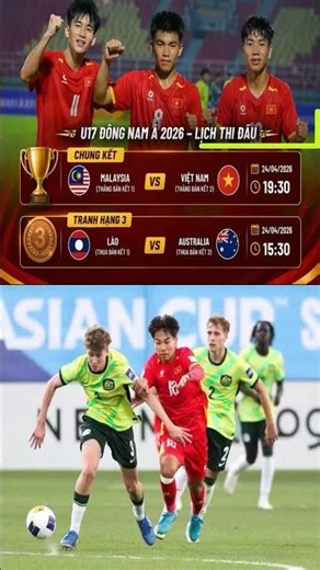 Information ahead of the U17 Southeast Asian Championship final between Vietnam U17 and Malaysia ...