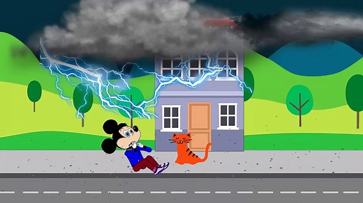 Mickey Mouse - Storm - Animation Videos For Kids